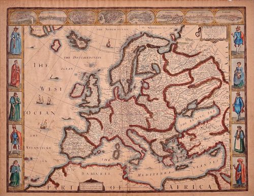 E34 - John Speed Europe and Chief Cities 1626