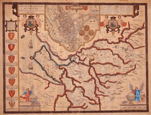 E34 - John Speed - The Countye of Palatine of Chester 1611