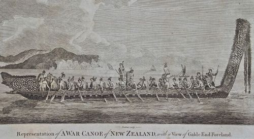 A War Canoe of New Zealand