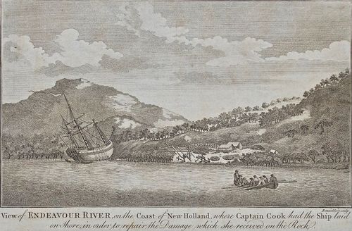 Endeavor River on the Coast of New Zealand