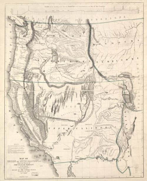 Western US 1848 Fremont