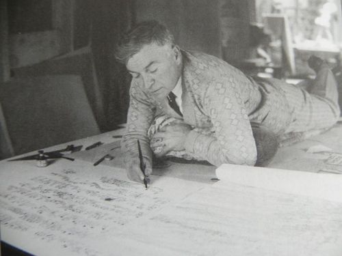 Jo Mora Drawing A Carte