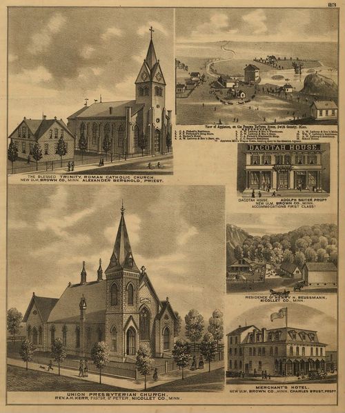 E66 - An Illustrated Historical Atlas of the State of Minnesota - Alfred Theodore Andreas - 1874