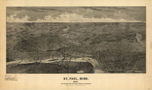 E66 - St Paul Minnesota Ice Palace and Winter Carnival Souvenir - 1888