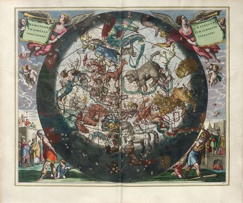 E67 HAEMISPHAERIUM STELLATVM BOREALE CVM SUBIECTO HAEMISPHAERIO TERRESTRI