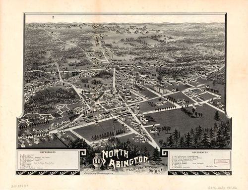 E70 - North Abington Plymouth County Looking West - AF Poole - 1885