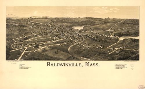 E70 - Baldwinville Massachusetts by Lucien R Burleigh in 1886