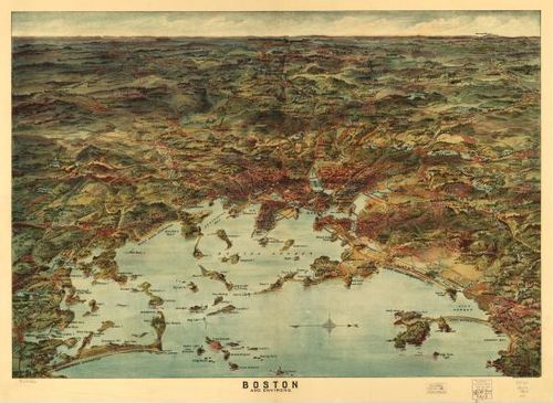 E70 - Boston and Environs by Geo H Walker and Co in 1905