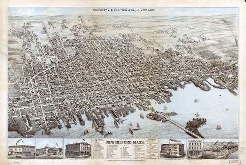 E70 - View of the City of New Bedford Massachusetts - 1876
