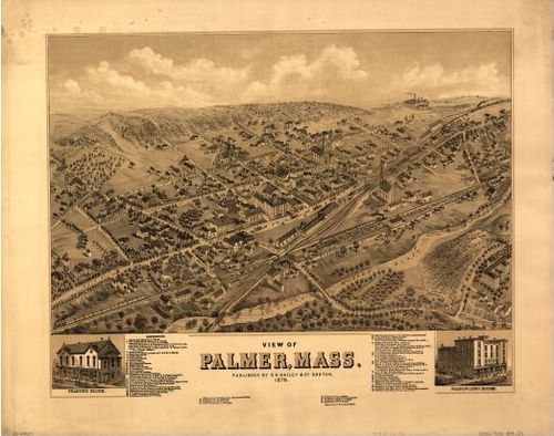 E70 - View of Palmer Massachusetts - 1879