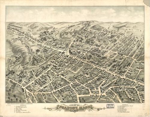 E70 - View of Peabody Massachusetts - 1877