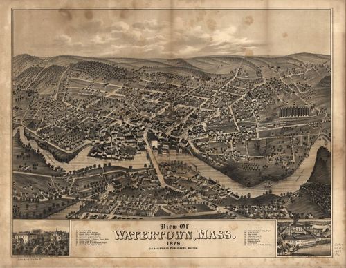 E70 - View of Watertown Massachusetts - 1879