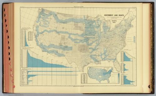 E73 - Government Land Grants Railways - Henry Gannett - 1883
