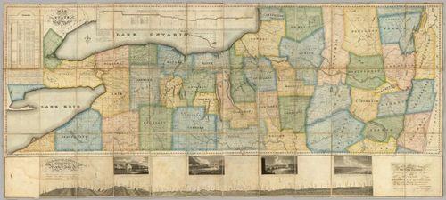 E73 - Map of the Western Part of the State of New York - John Ogden Dey - 1825