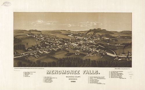 E78 - Menomonee Falls Waukesha County Wisconsin - Beck and Pauli - 1886