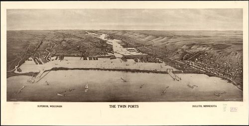 E78 - The Twin Ports Superior Wisconsin Duluth Minnesota - Henry Wellge - 1915