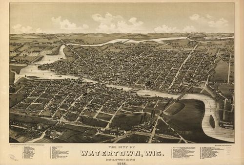E78 - The City of Watertown Wisconsin Dodge and Jefferson Counties - Beck and Pauli - 1885