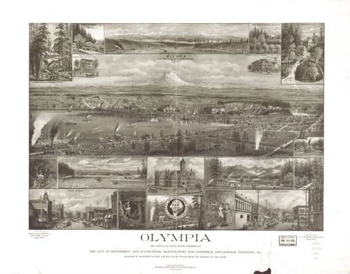 E79 - Olympia The Capital on Puget Sound Washington - SS Churchill - 1903