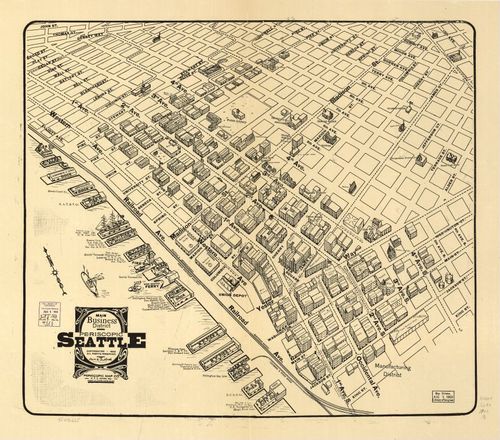 E79 - Main Business District Periscopic Seattle - Ross W Tulloch - 1903