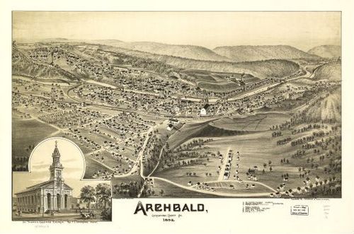 E80 - Archbald Lackawanna County Pa - 1892