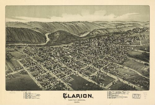 E80 - Clarion Clarion County Pennsylvania - 1896
