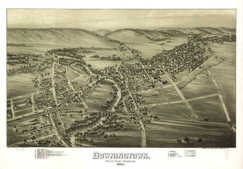 E80 - Downingtown Chester County Pennsylvania - 1893