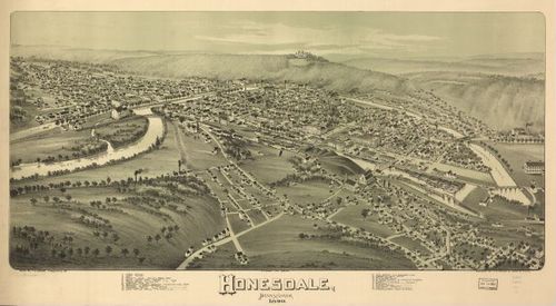 E80 - Honesdale Pennsylvania - 1890
