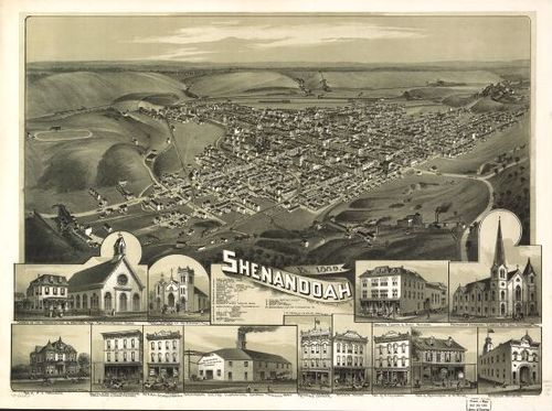 E80 - Shenandoah Pennsylvania - 1889