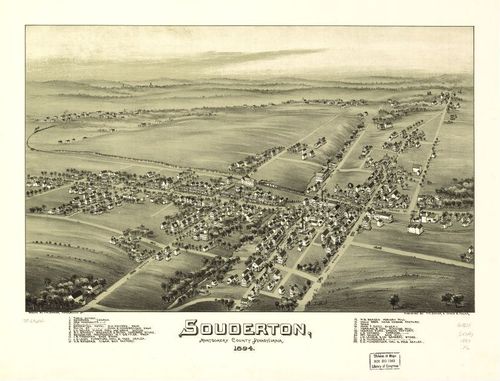 E80 - Souderton Montgomery County Pennsylvania - 1894
