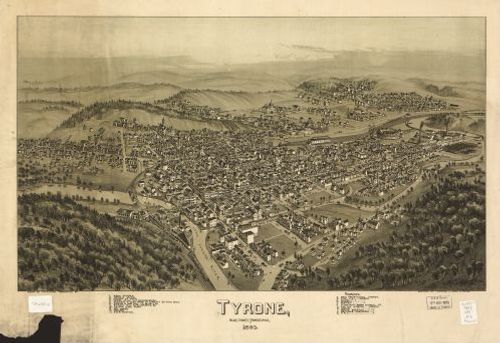E80 - Tyrone Blair County Pennsylvania - 1895