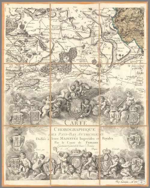 E85 - No. 11. Carte chorographique des Pays-bas autrichiens