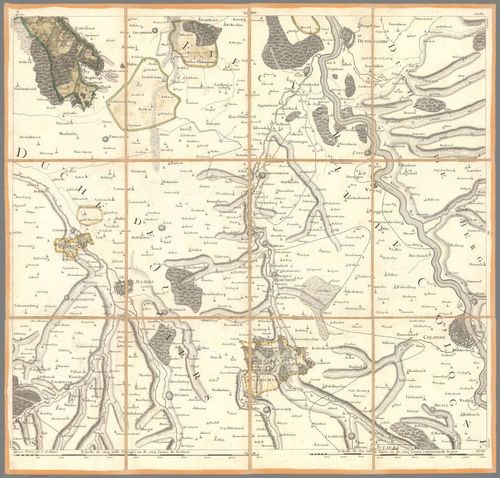 E85 - No. 10. Carte chorographique des Pays-bas autrichiens