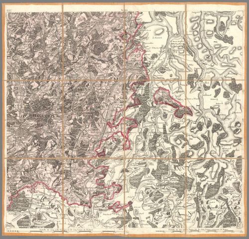 E85 -No. 25. Carte chorographique des Pays-bas autrichiens