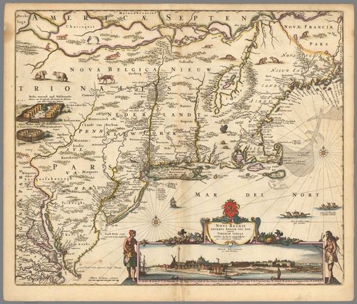 E86.125 - Novi Belgii Novaeque Angliae Nec Non partis Virginiae Tabula