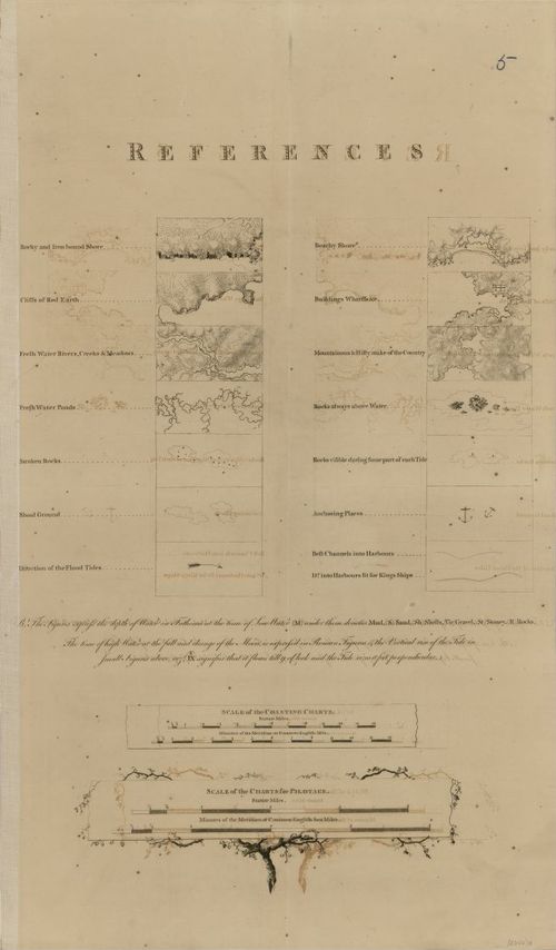 E89 - References Map and Scale of the Coasting Charts