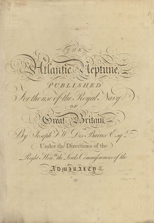 E89 - The Atlantic Neptune Published for the use of the Royal Navy Great Britain