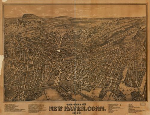 E92 - The city of New Haven Connecticut  - 1879