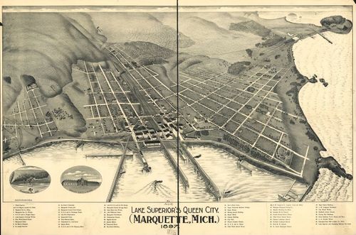 E94 - Lake Superior's Queen City Marquette Michigan 1897