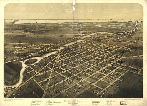 E94 - Monroe Monroe Co Michigan - 1866