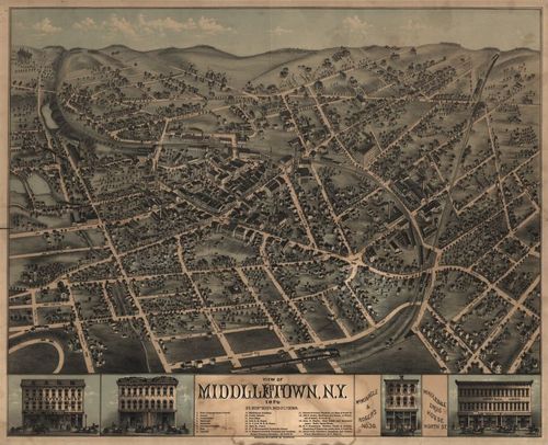 E95 - View of Middletown New York - 1874
