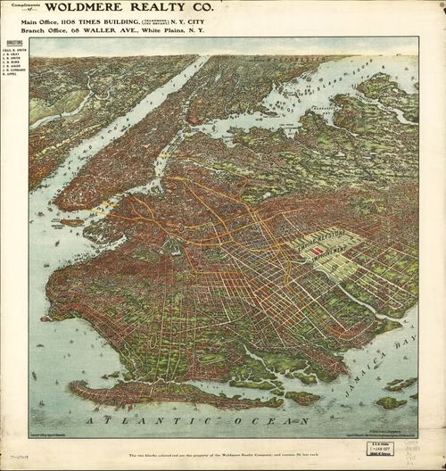 E95 - Birds-eye-view of Brooklyn - 1908