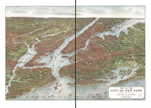 E95 -  View of the city of New York and vicinity - 1907