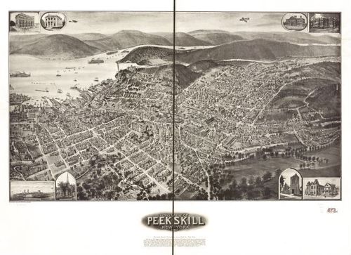E95 - Aero view of Peekskill New York - 1911