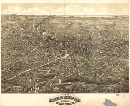 E95 - View of Rochester New York - 1880