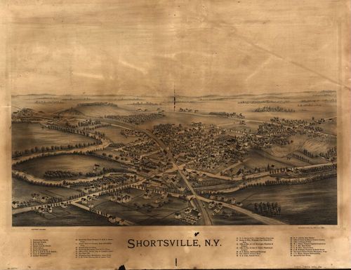 E95 - Shortsville New York - 1892