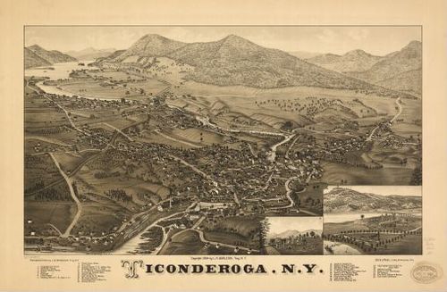 E95 - Ticonderoga New York - 1884