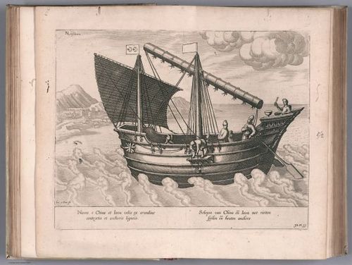 E99 - View: Navire de China & de Java.