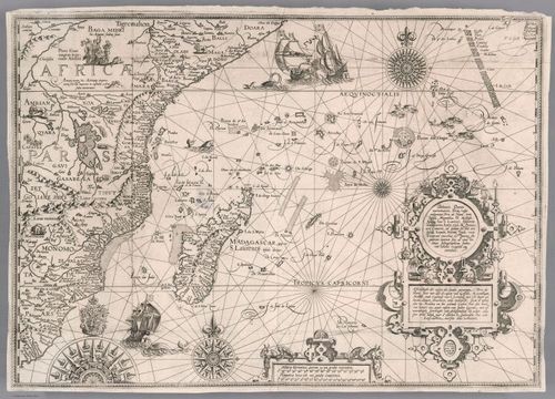 E99 - Indian Ocean. Delineatio Orarum maritimarum, Terra vulgo indigetata Terra do Naral, item Sofale, Mozambicae ...