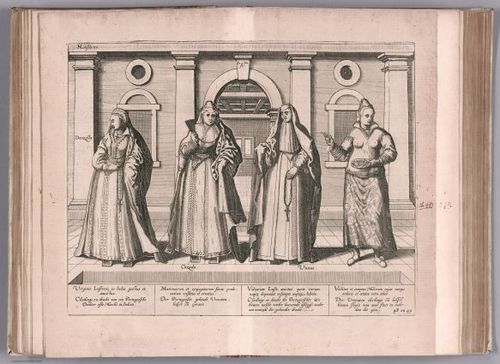 E99 - View: Portugaises allates de nuict accopagnees de lerus Maris & serviteurs.