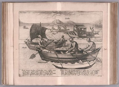 E99 - View: Almadies ou bateaux de Pescheurs de Goa & Cochin.